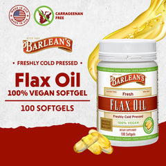 Ingredients: flaxseed oil softgels, vegan, gluten-free, non-GMO