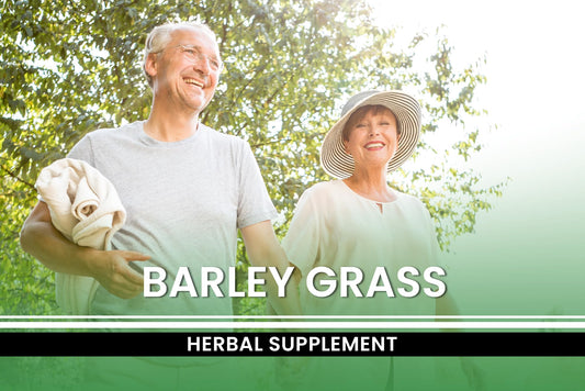 Close-up of barley grass capsules