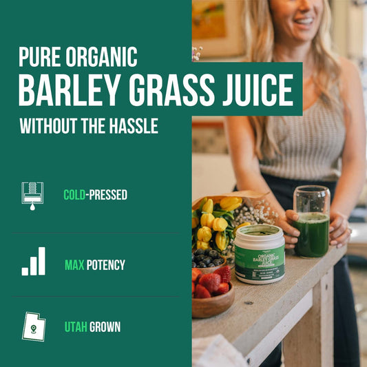 Barley grass juice powder in raw bioactive form