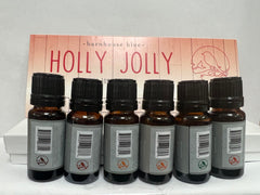 Scent lineup: Almond, Chocolate, Cinnamon, Musk, Pine Needle, Pumpkin in Barnhouse Blue Holly Jolly Set