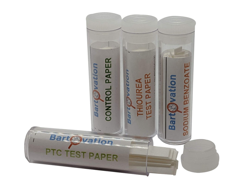 PTC test strips and reagents from Bartovation kit