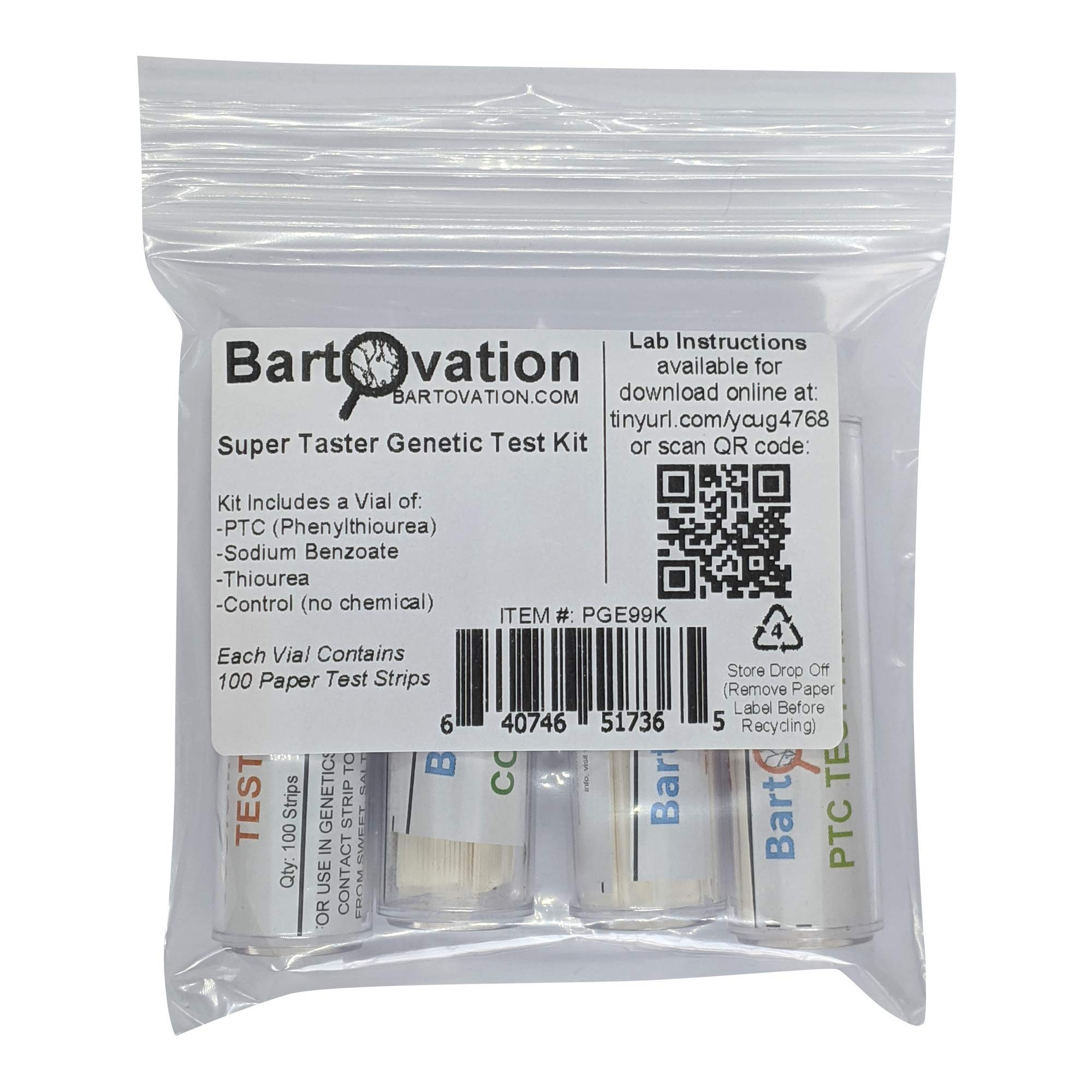 Bartovation genetics lab kit contents and packaging