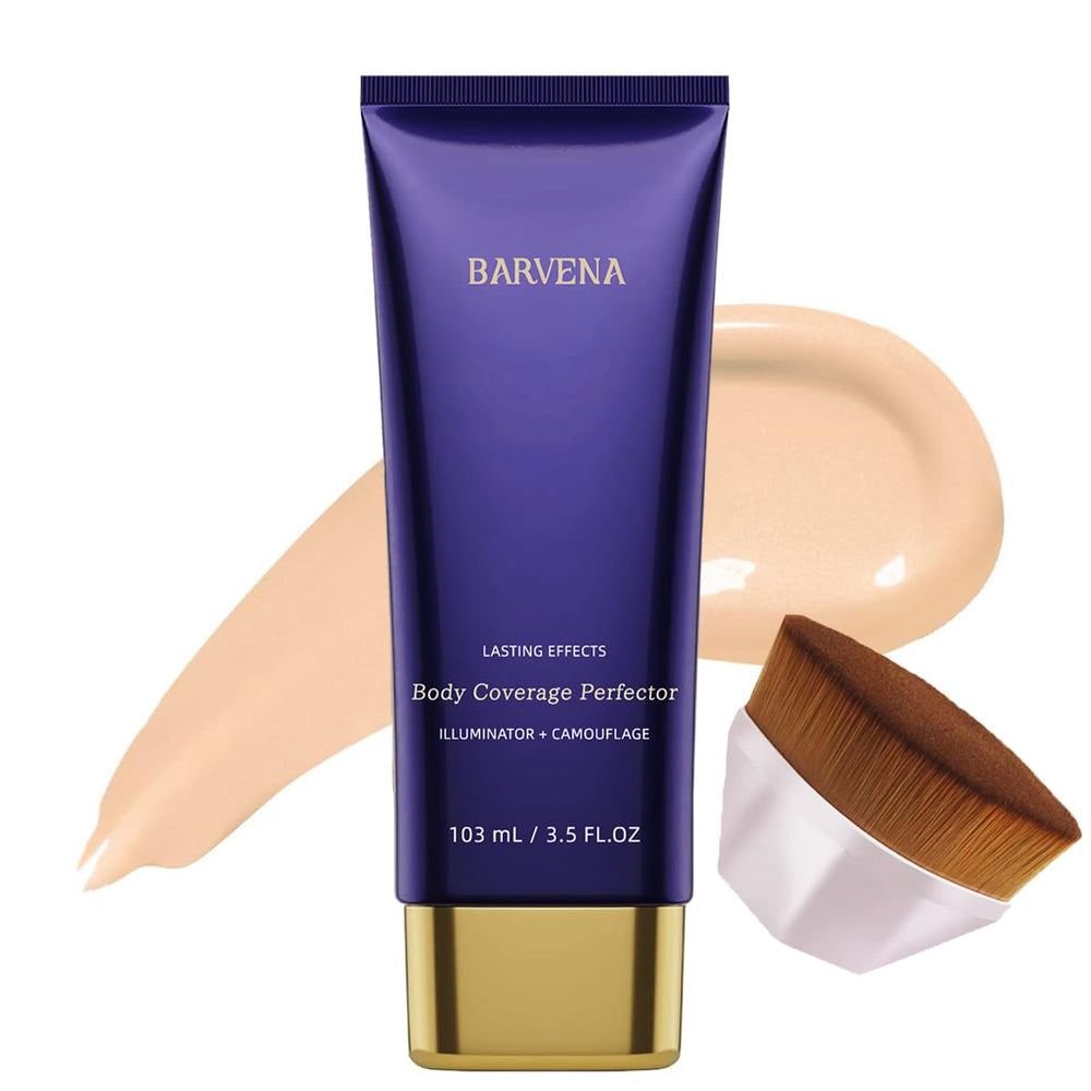 BARVENA Body Coverage Perfector in Natural Radiance provides long-lasting, natural-looking coverage for arms, legs, and décolleté.