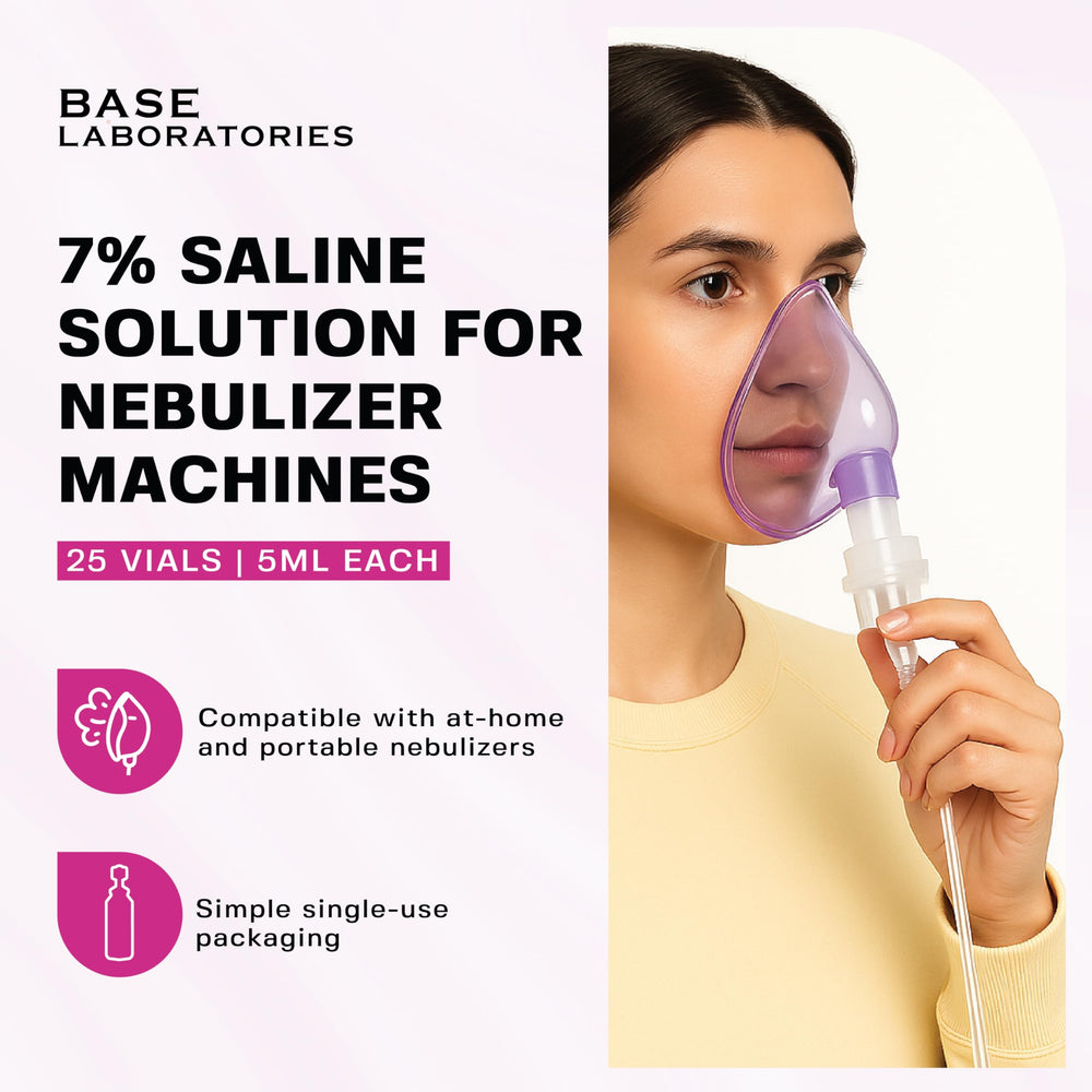 BASE LABORATORIES 25-vial box display for nasal irrigation