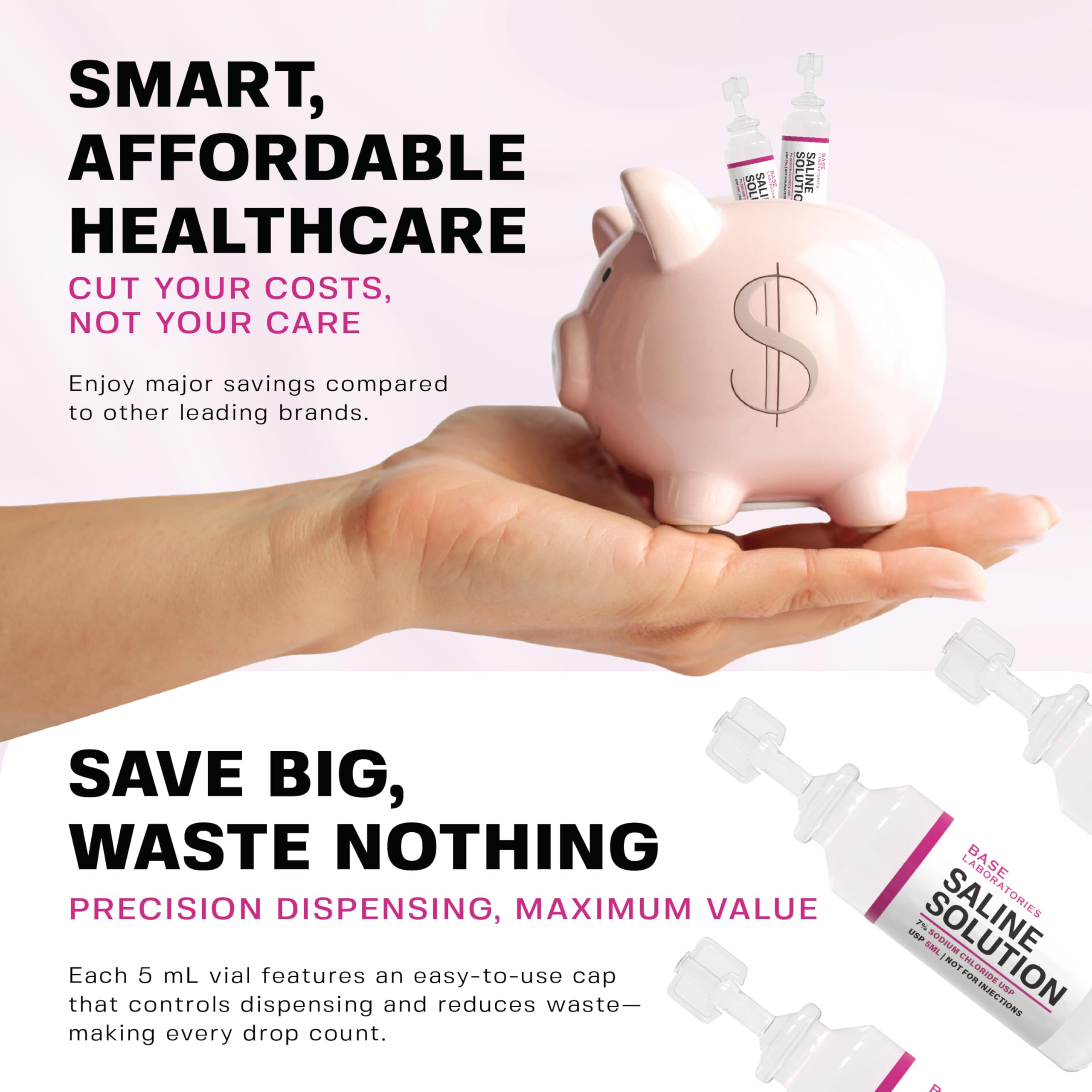 BASE LABORATORIES compact packaging with individual vials