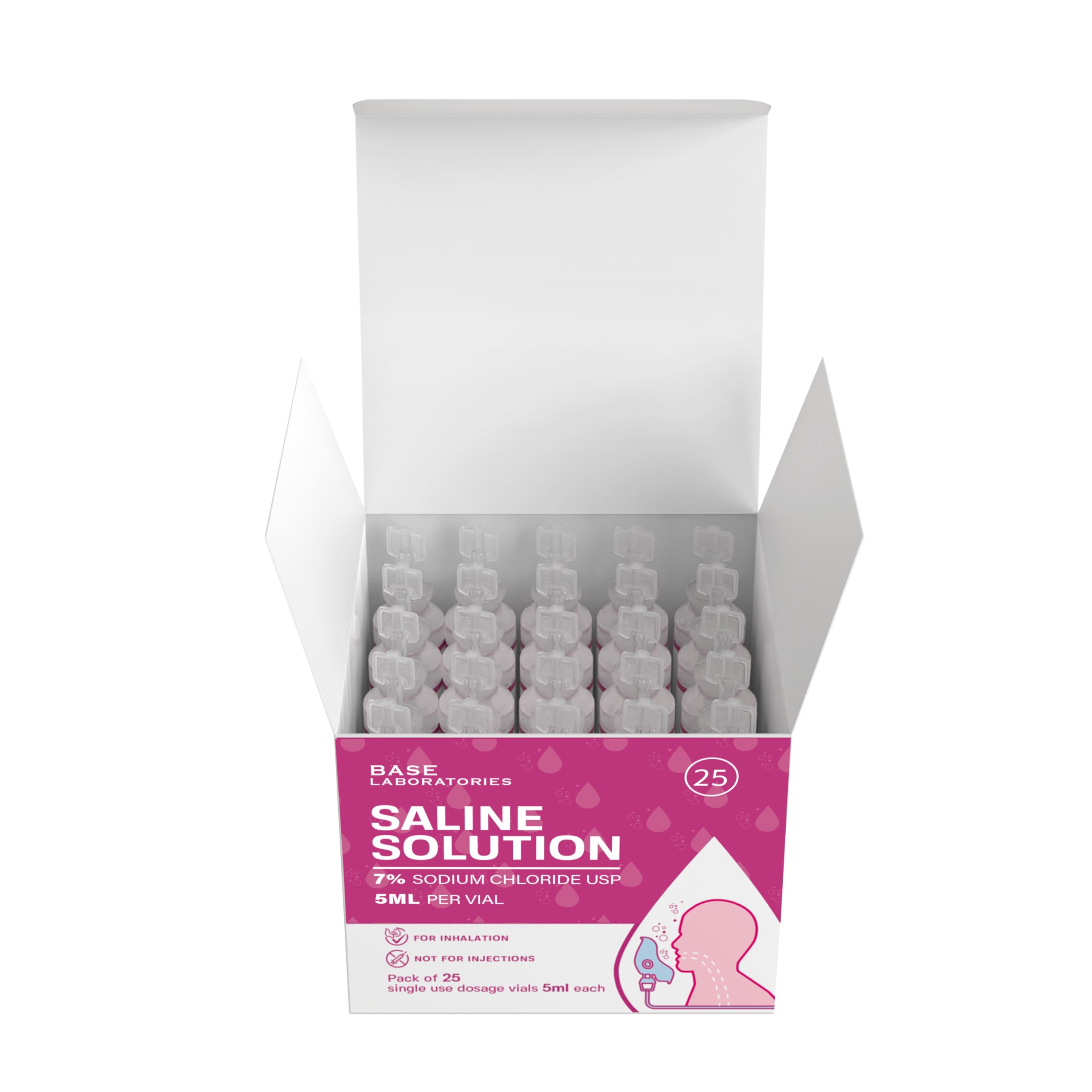 BASE LABORATORIES nasal inhaler setup with 5ml unit dose