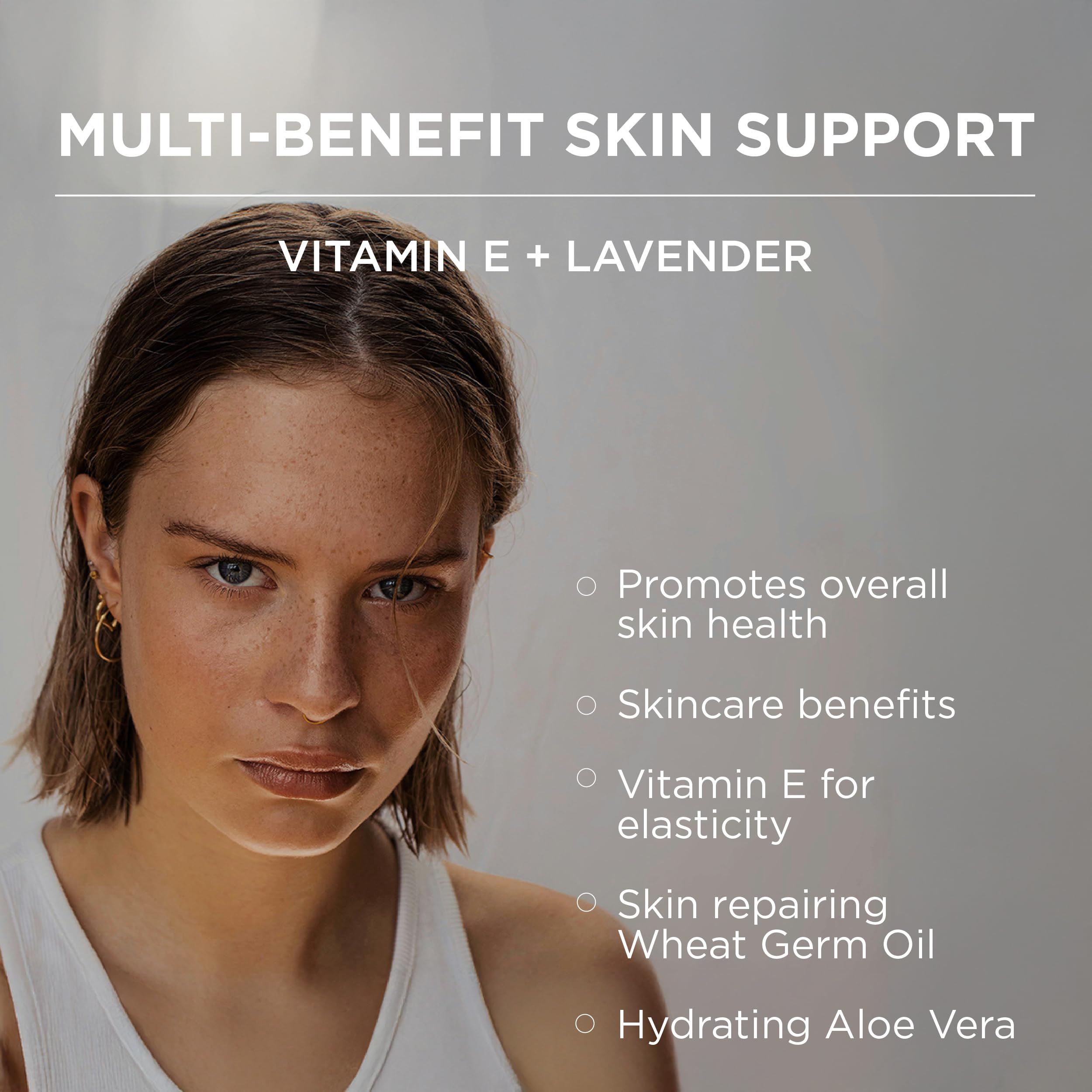 Ingredients: Vitamin E, wheat germ oil, aloe vera