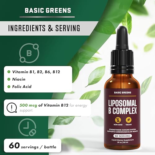 Label close-up showing liposomal B vitamins details.