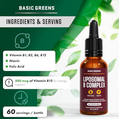 Label close-up showing liposomal B vitamins details.