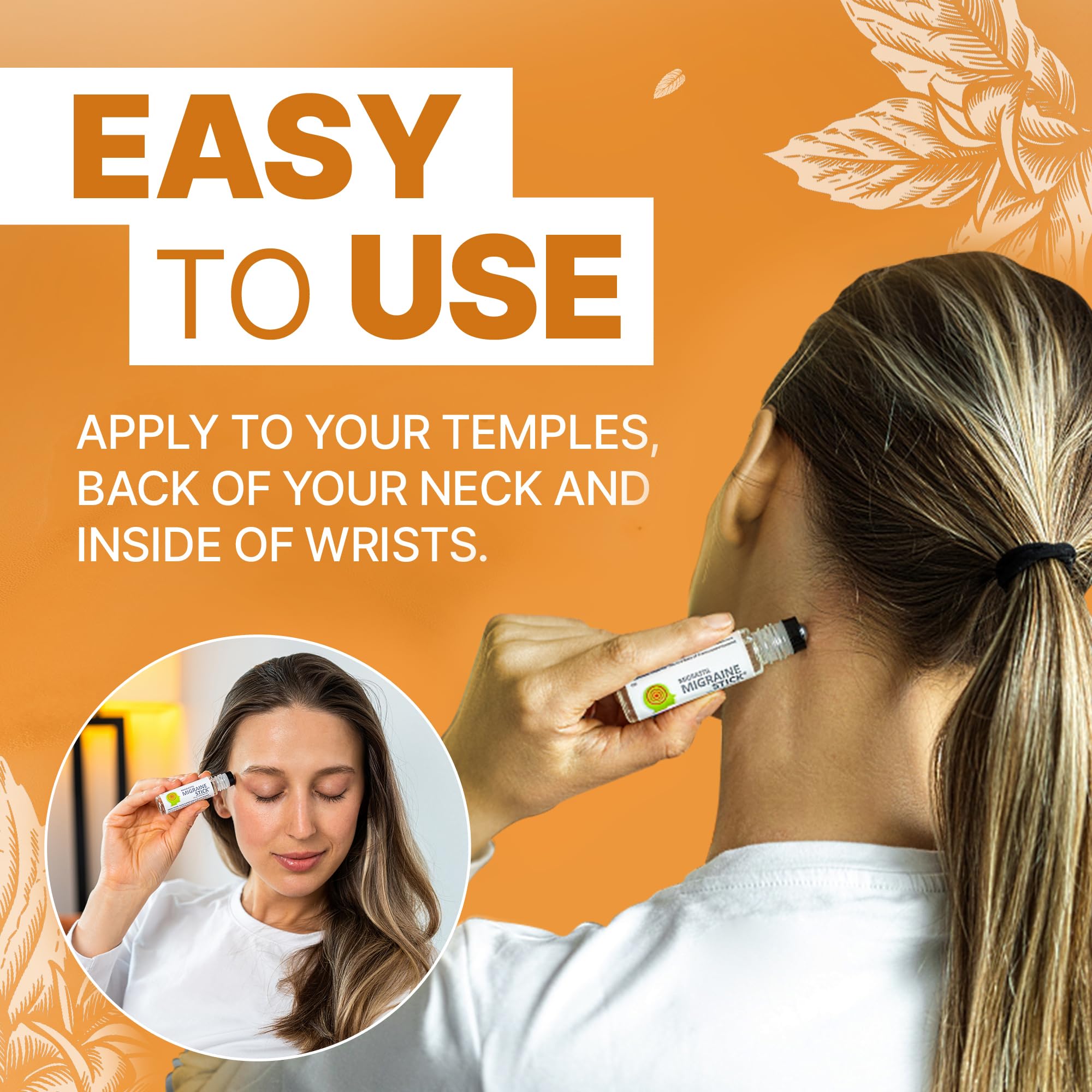 Migrastil Migraine Stick packaging and label