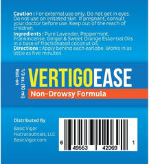 Basic Vigor Vertigo Ease roller head simplifies precise application during travel