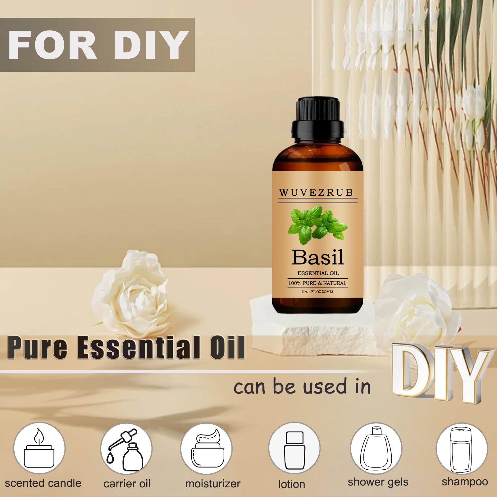 DIY fragrance making with Basil essential oil