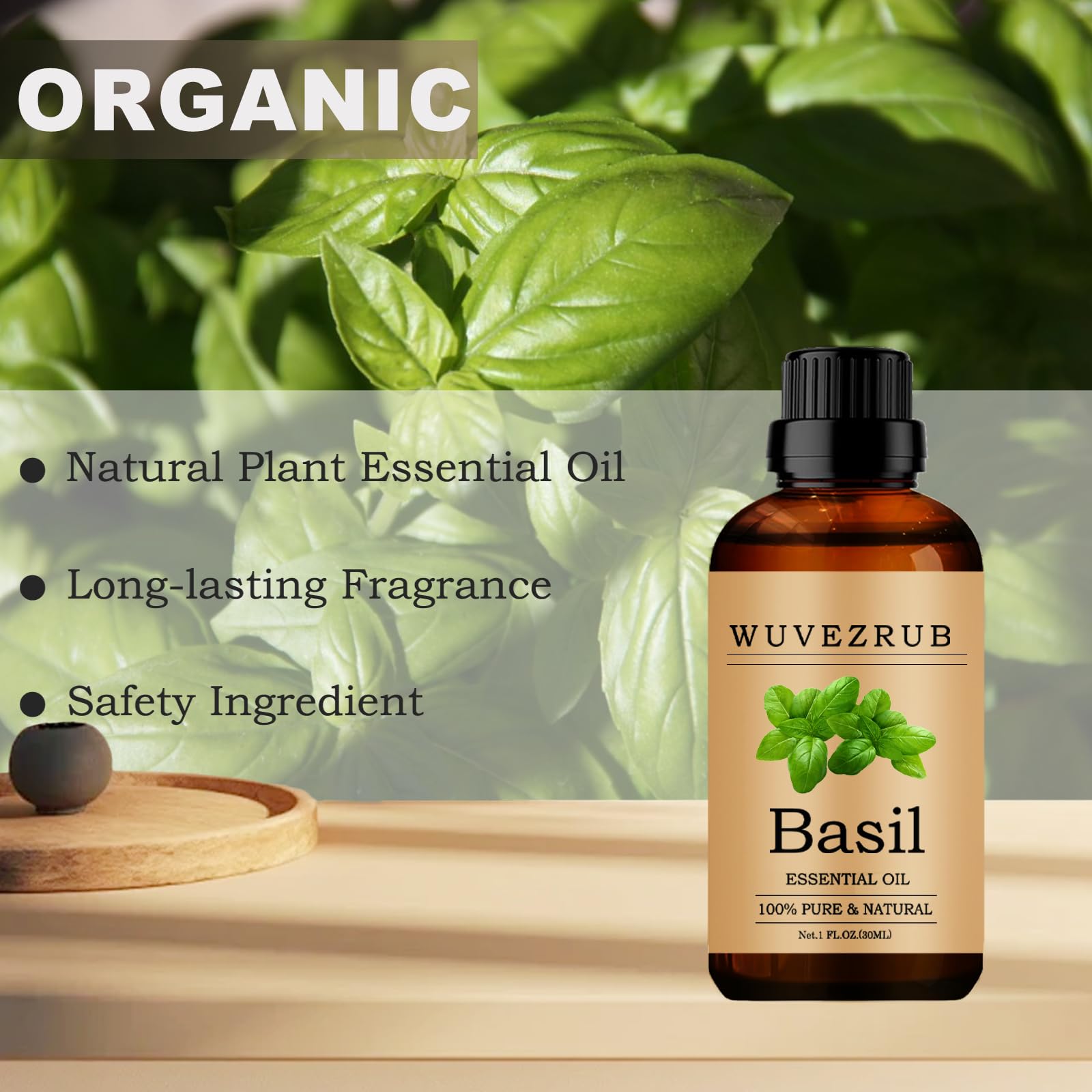 Basil essential oil for skincare – toner/serum/creams