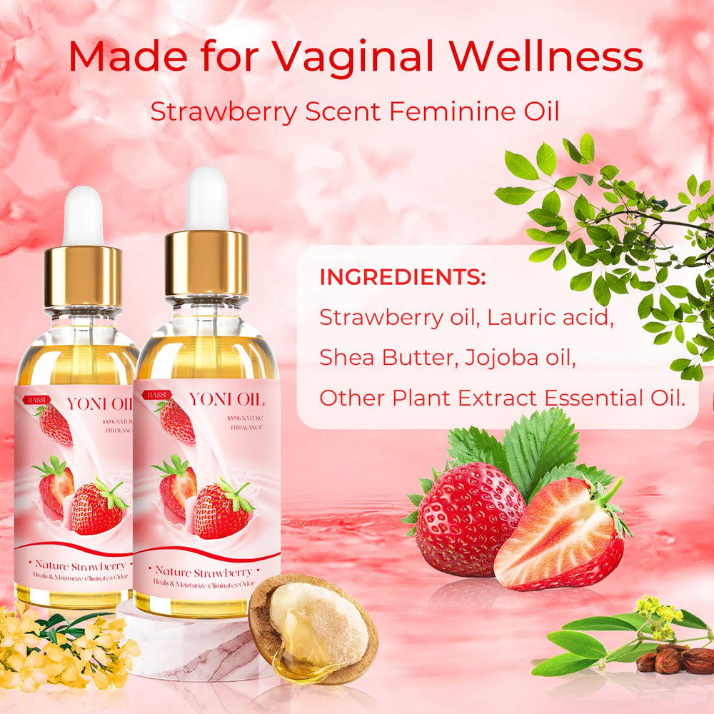 BASSI yoni oil odor-control cue indicating fresh feel