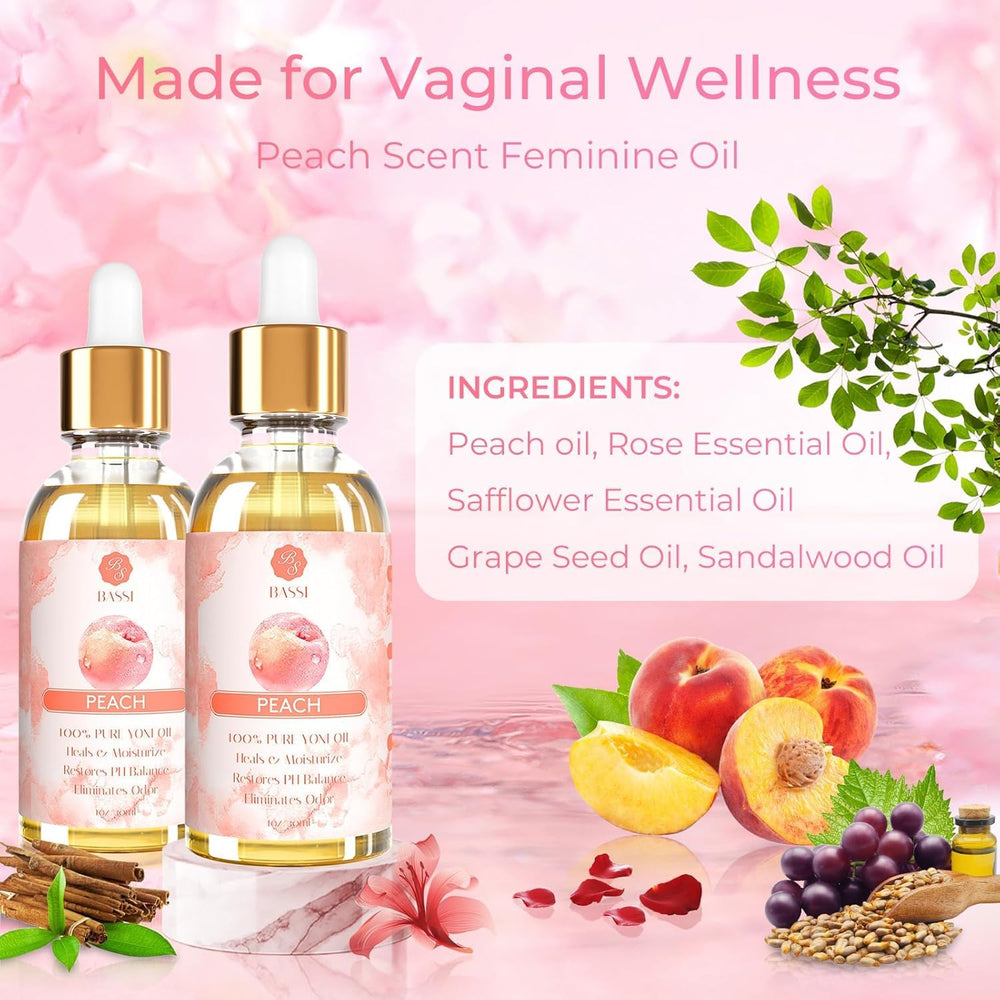 BASSI yoni oil ph-balance illustration for gentle harmony