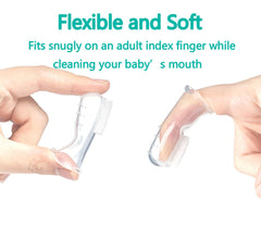 Two-sided infant toothbrush design with soft bristles