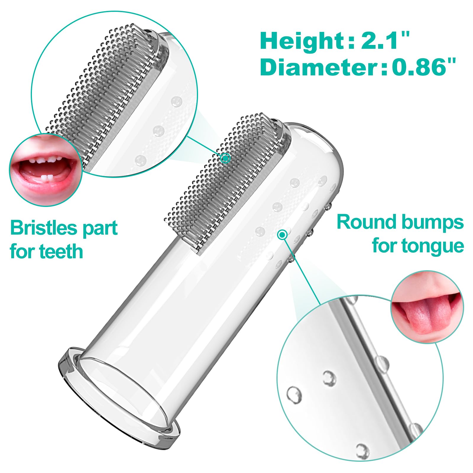 Individual cases for each toothbrush