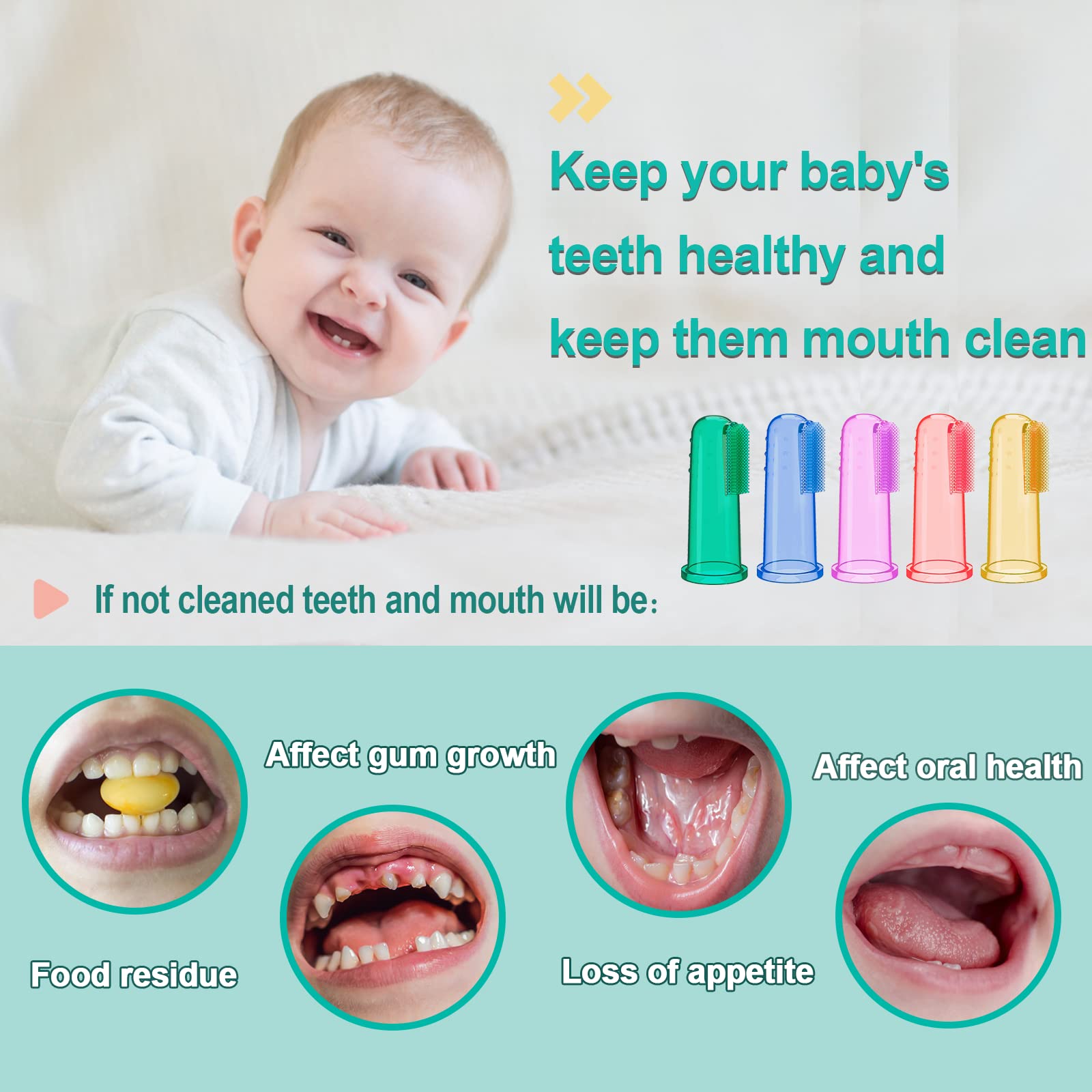 Soft food-grade silicone safe for newborns and toddlers