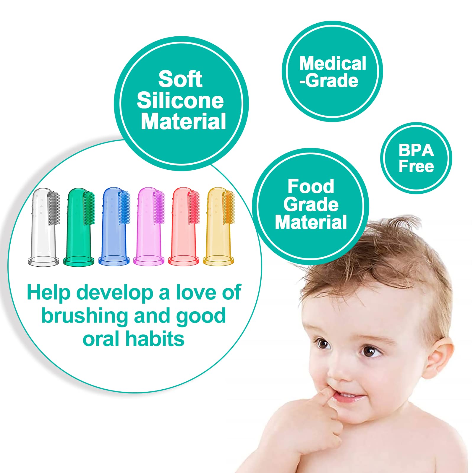 Travel-friendly case included for each toothbrush