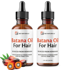 Batana oil bottle for hair and skin