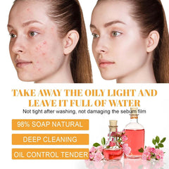 Bath and face cleanser set: versatile use on body and face