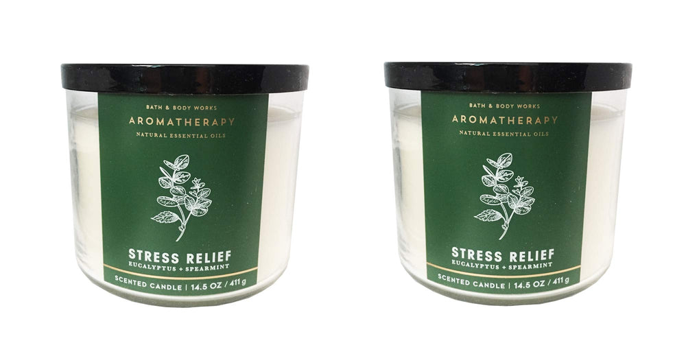 Bath and Body Works Aromatherapy Eucalyptus Spearmint 3-Wick Candle 14.5 oz – 2 Pack image 2