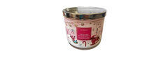 Bath & Body Works White Barn Twisted Peppermint 3-wick candle 14.5 oz - front label
