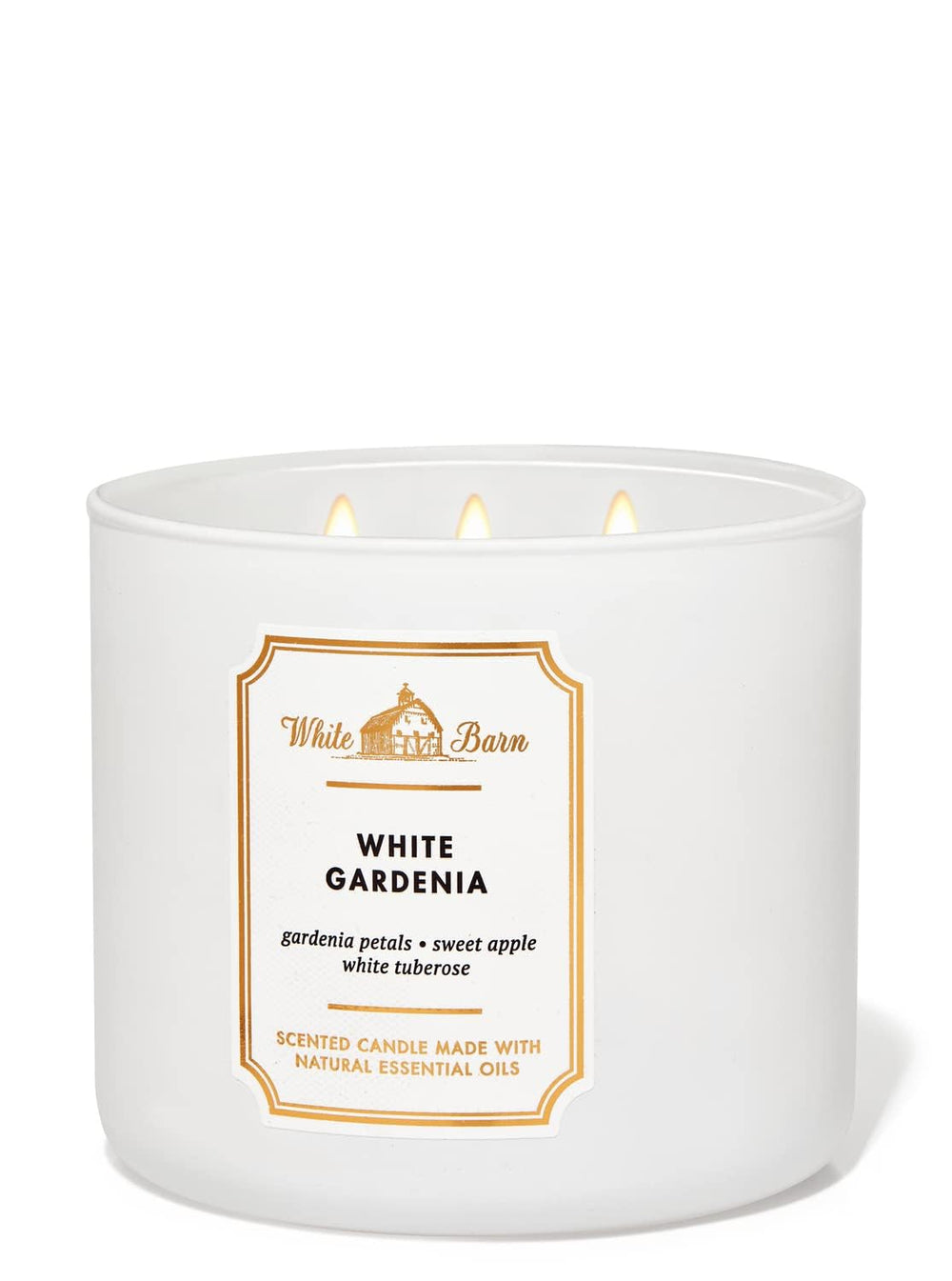 Close-up of White Gardenia candle fragrance notes