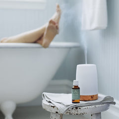 Bath with Roland Pine fragrance oil for relaxation