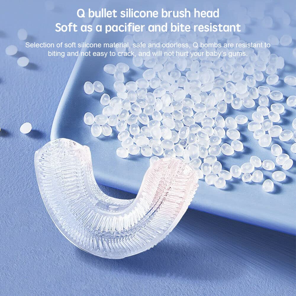 Battery powered toddler toothbrush with replaceable battery
