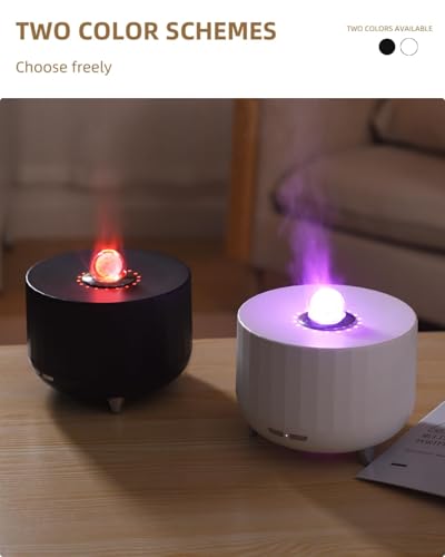 White BATULU diffuser placed in a bedroom setup