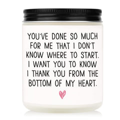 BaubleDazz lavender soy wax candle 7oz - front view in gift-ready packaging