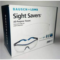Bausch & Lomb 8566 Sight Saver Tissue Wipes, 5 x 8, 280 per box for lens cleaning in labs