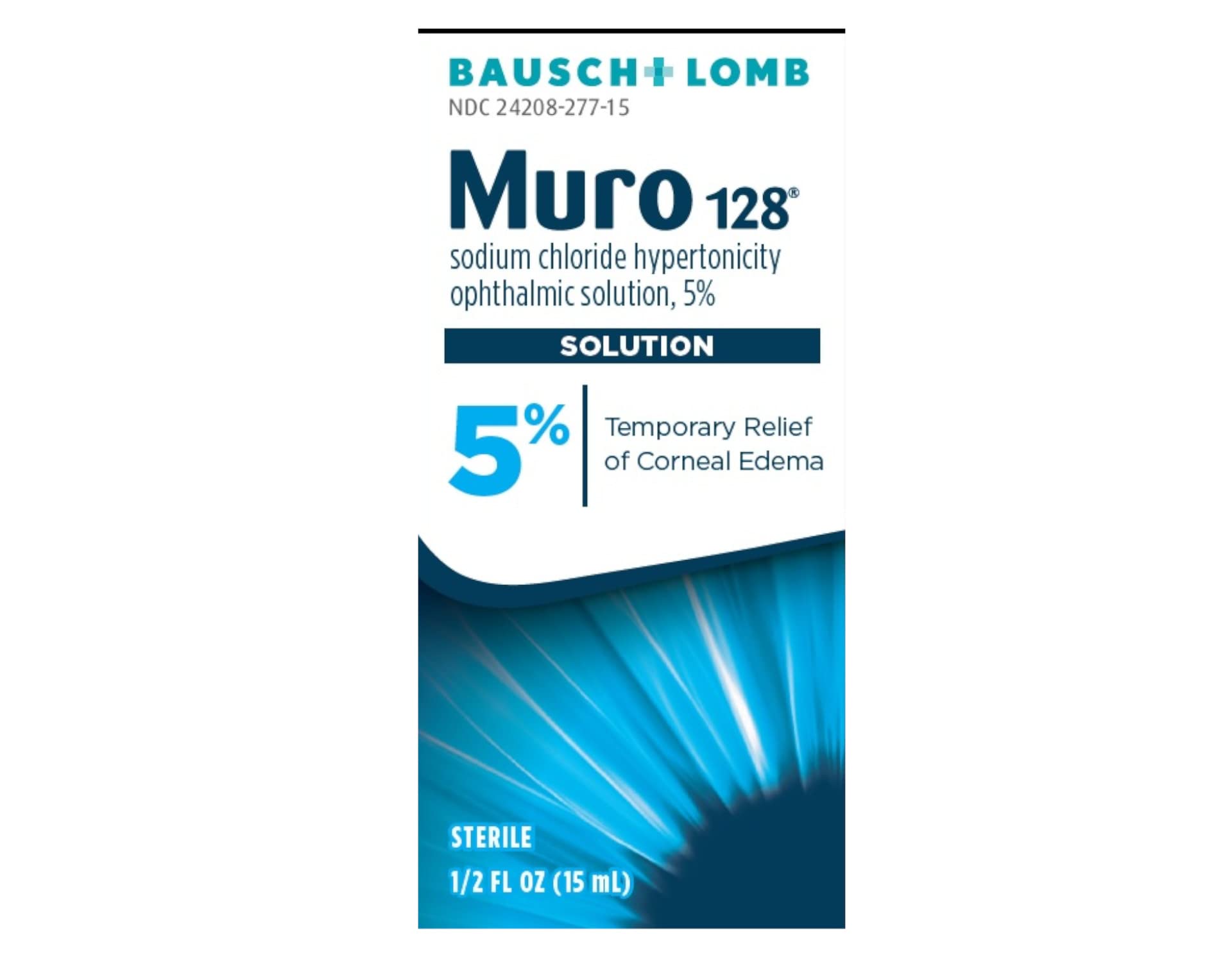 Muro 128 5% ophthalmic solution bottle with dropper