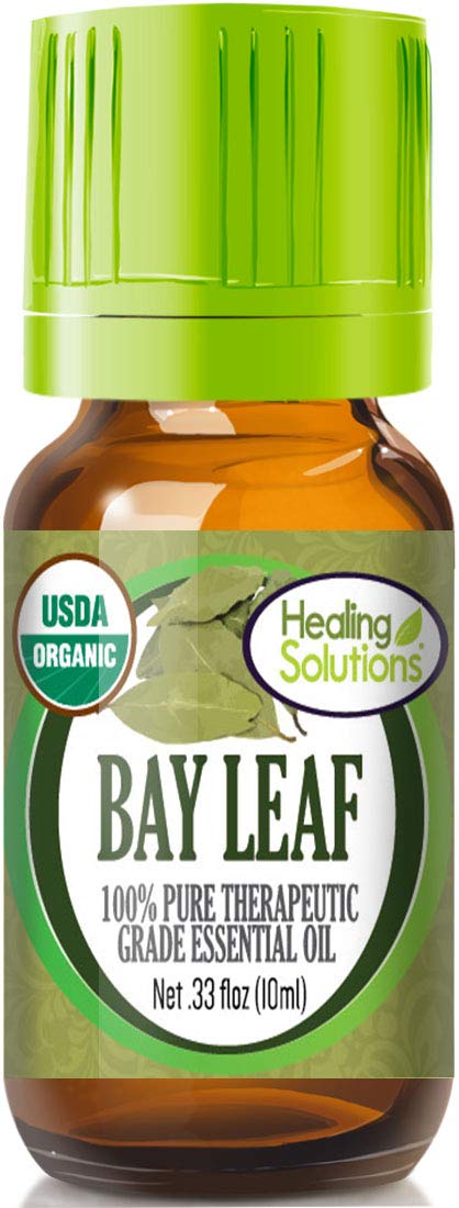 Healing Solutions Organic Bay Leaf Essential Oil bottle 0.33 oz / 10 ml