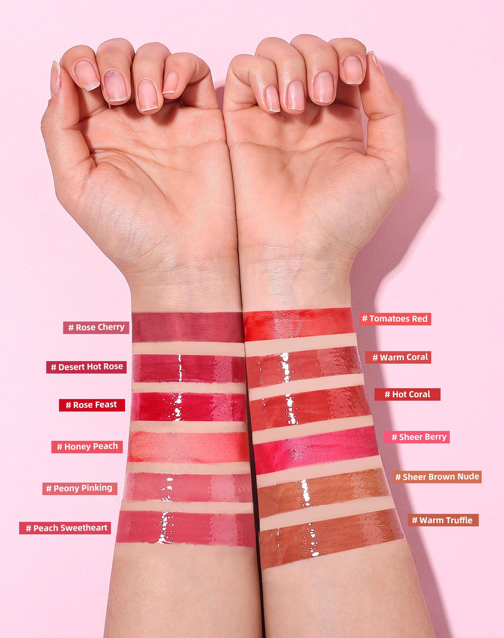 Bayfree cheek tint swatch showing natural flush and easy blend.
