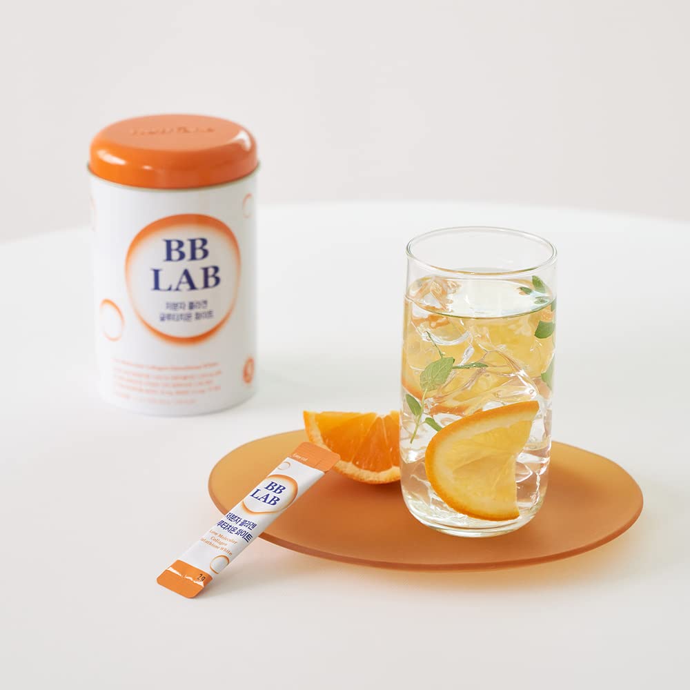 Nutrition facts and ingredients label for BB LAB collagen stick