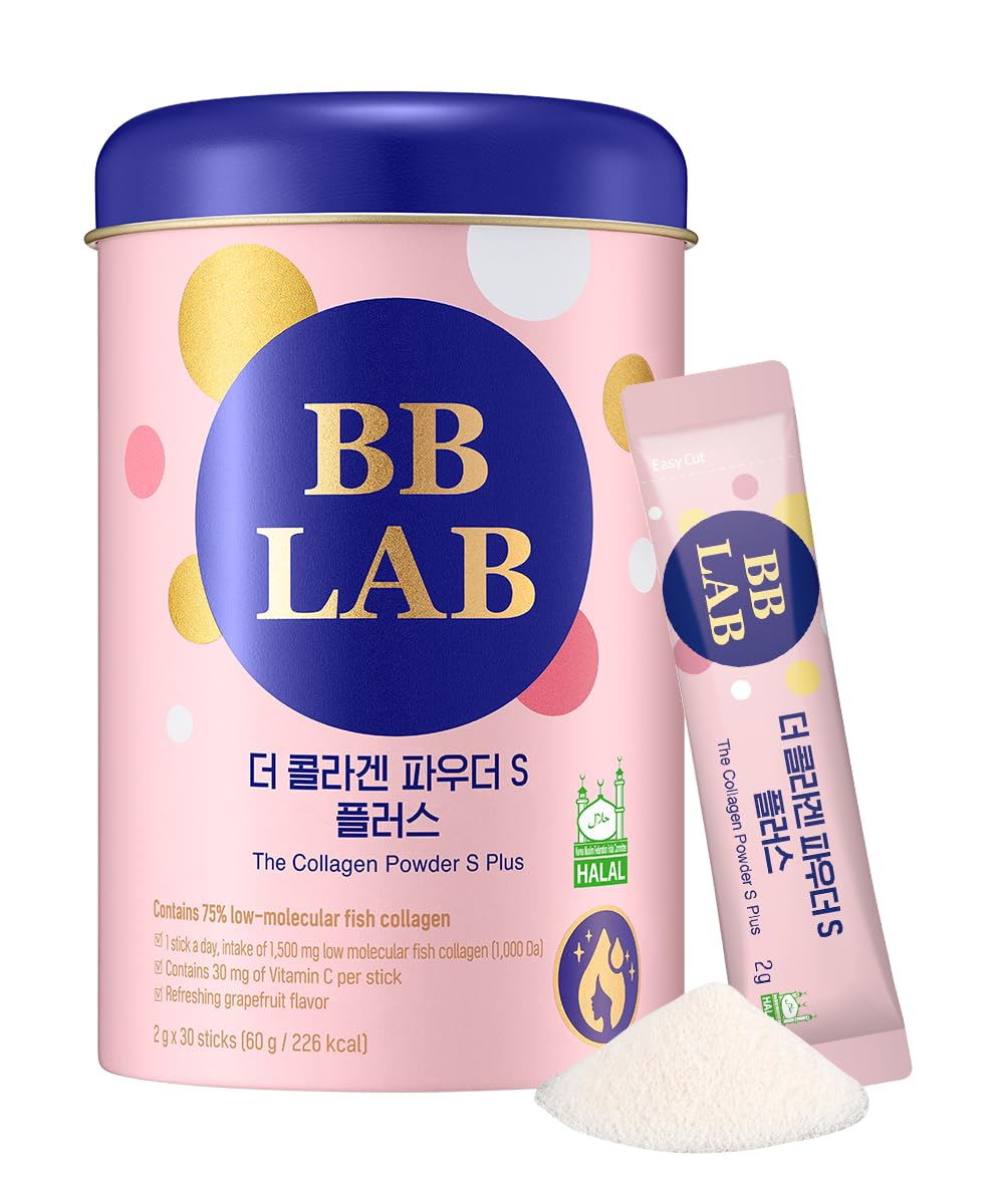 BB LAB Collagen Powder S Plus Halal stick packaging with sticks