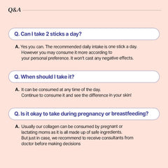 On-the-go use: hand holding a collagen stick