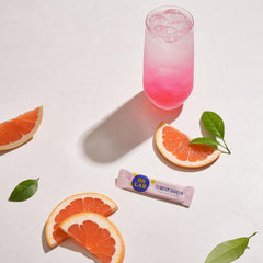Lifestyle image suggesting healthy skin after using collagen sticks