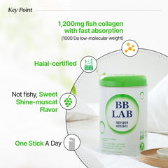 BB LAB collagen sachets ready for on-the-go use