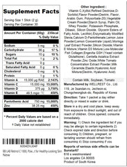 Usage shot showing powder blend being mixed into skincare routine