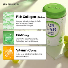 Shine Muscat flavored collagen powder container