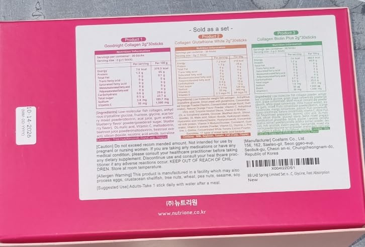 On-the-go use of collagen sticks in gym bag and travel setting