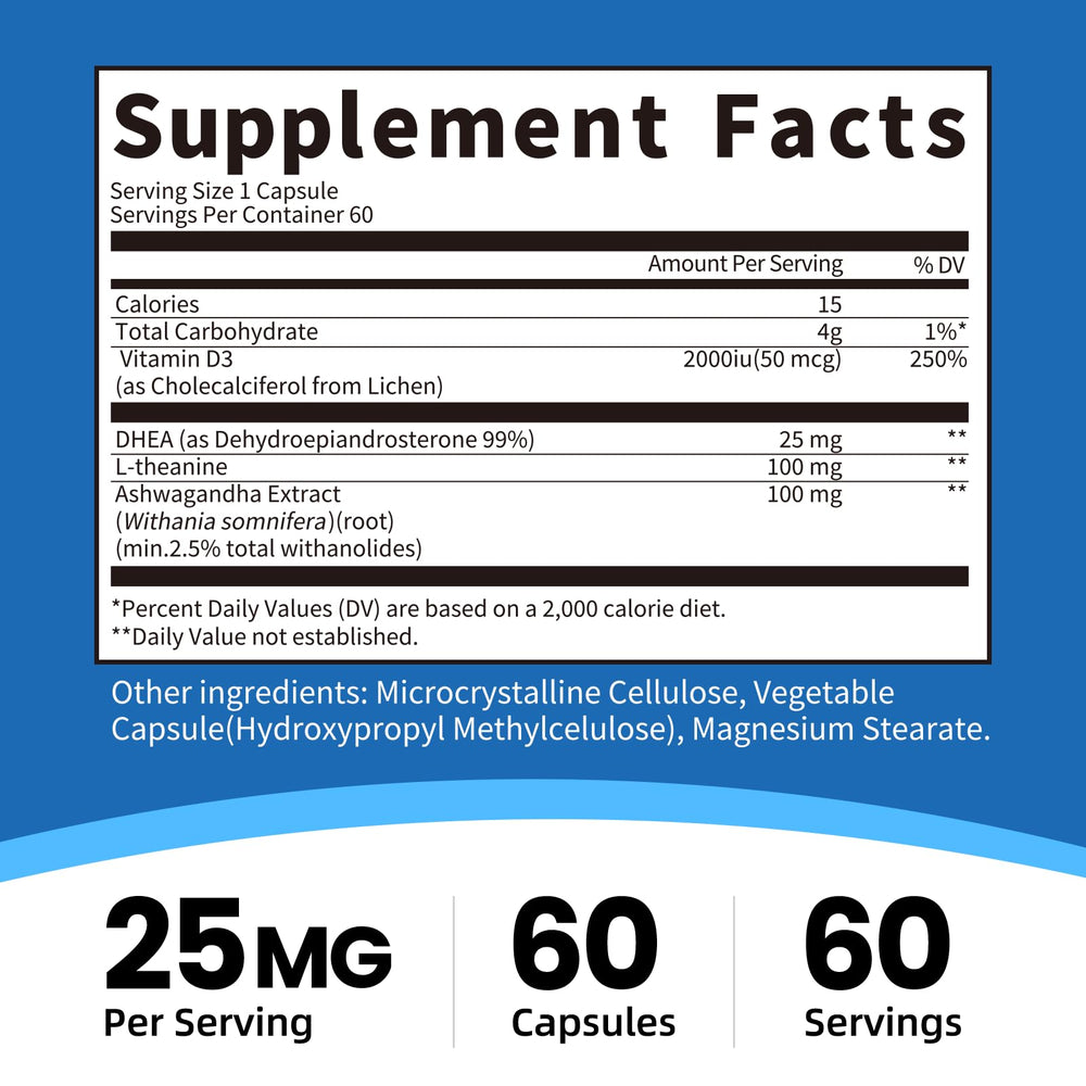 Close-up of capsule-in-capsule technology for DHEA 25mg