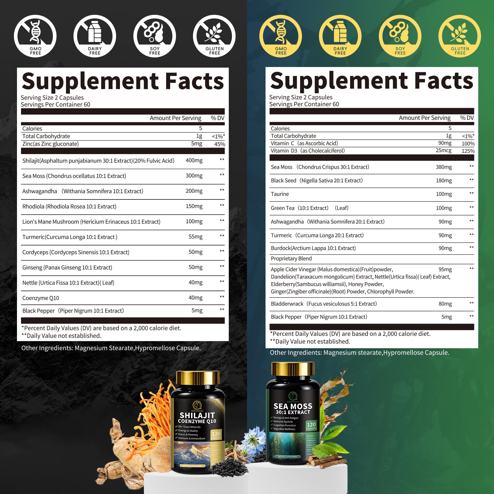 Shilajit 12-in-1 formula detail