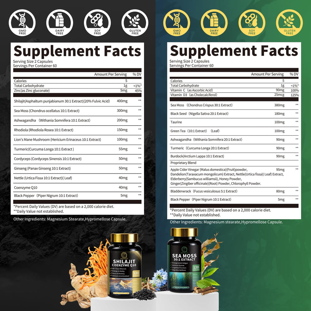 Shilajit 12-in-1 formula detail
