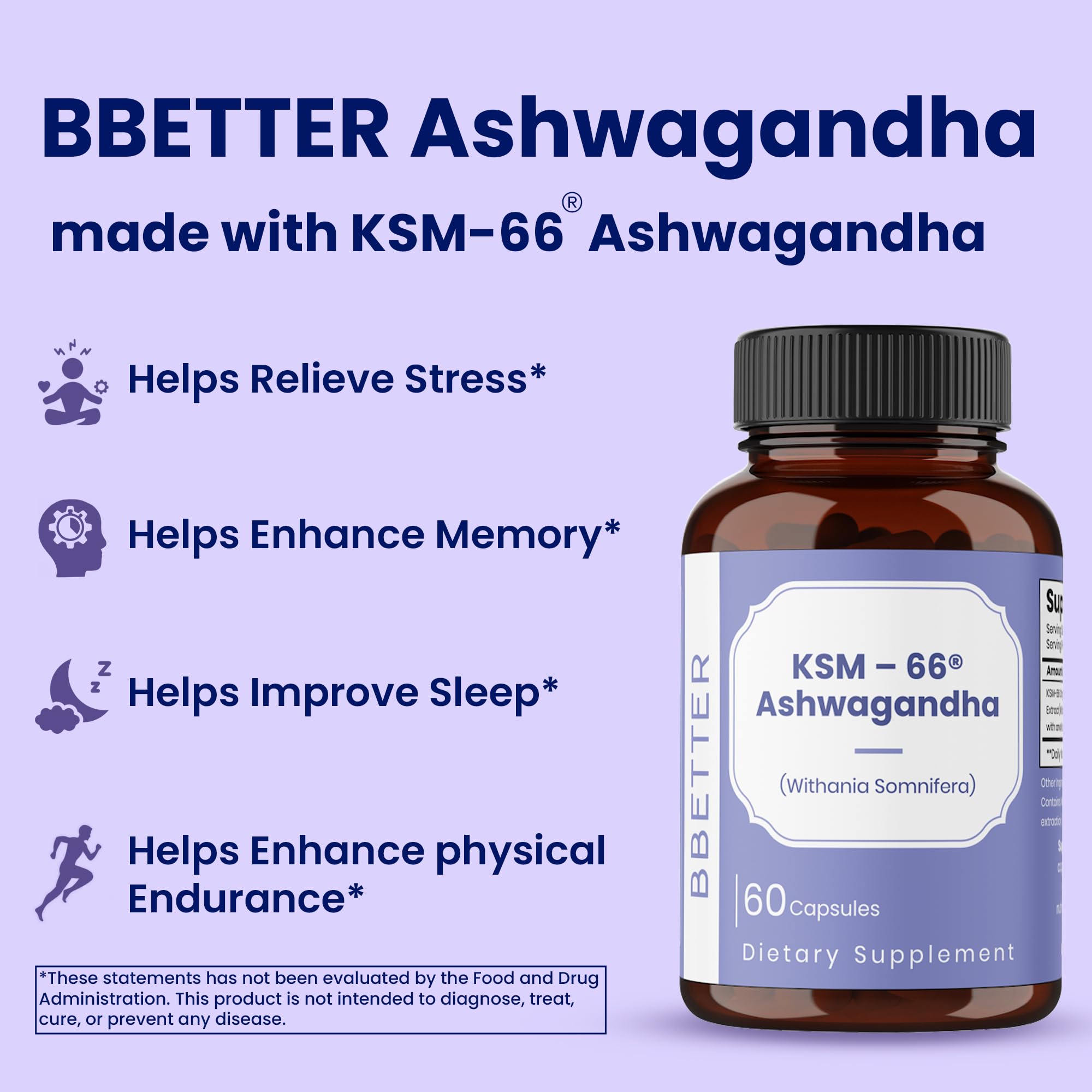 Ashwagandha KSM-66 ingredients listing