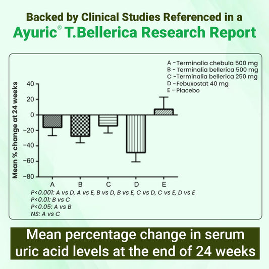 Ayuric® herbal extract from Terminalia bellirica