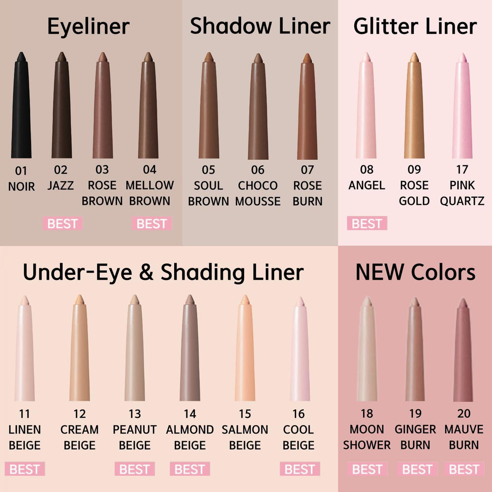 BBIA Last Auto Gel Eyeliner No.01 Noir easy-angle application for quick shaping